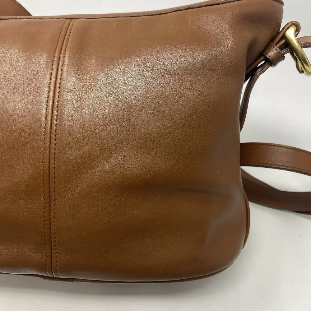 Vintage Coach Worth Bag 4143 British Tan/brown Leather Made In USA